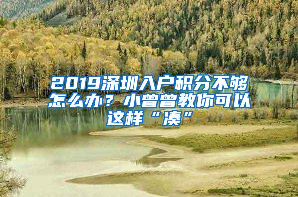 2019深圳入户积分不够怎么办？小曾曾教你可以这样“凑”