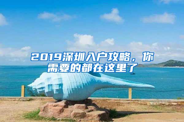 2019深圳入户攻略，你需要的都在这里了