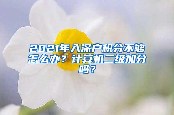 2021年入深户积分不够怎么办？计算机二级加分吗？