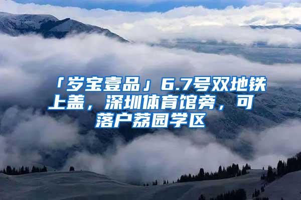 「岁宝壹品」6.7号双地铁上盖，深圳体育馆旁，可落户荔园学区