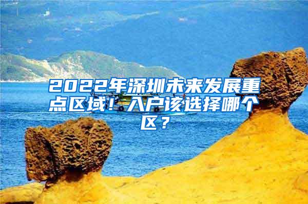 2022年深圳未来发展重点区域！入户该选择哪个区？