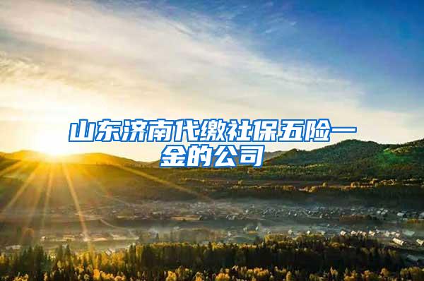 山东济南代缴社保五险一金的公司