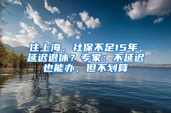 住上海，社保不足15年，延迟退休？专家：不延迟也能办，但不划算