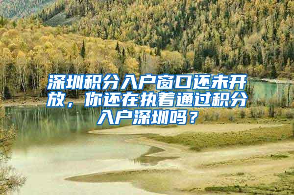 深圳积分入户窗口还未开放，你还在执着通过积分入户深圳吗？