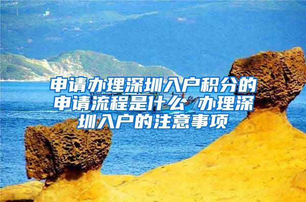 申请办理深圳入户积分的申请流程是什么 办理深圳入户的注意事项