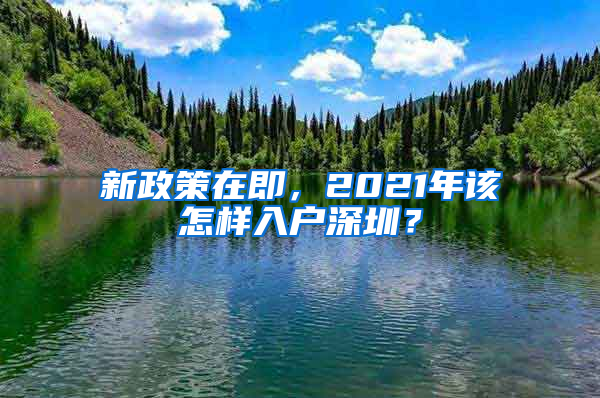 新政策在即，2021年该怎样入户深圳？