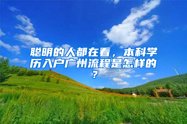 聪明的人都在看，本科学历入户广州流程是怎样的？