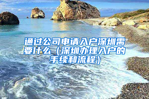 通过公司申请入户深圳需要什么（深圳办理入户的手续和流程）