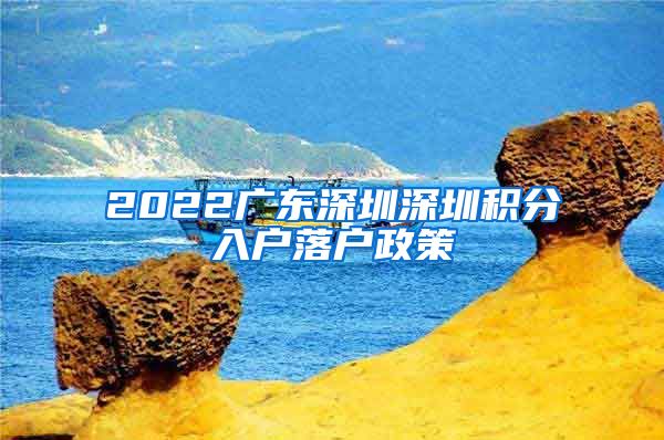 2022广东深圳深圳积分入户落户政策