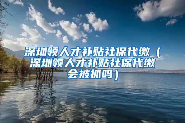 深圳领人才补贴社保代缴（深圳领人才补贴社保代缴会被抓吗）