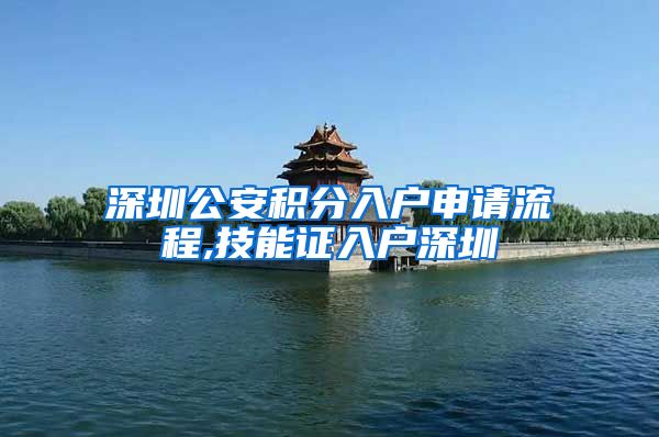 深圳公安积分入户申请流程,技能证入户深圳