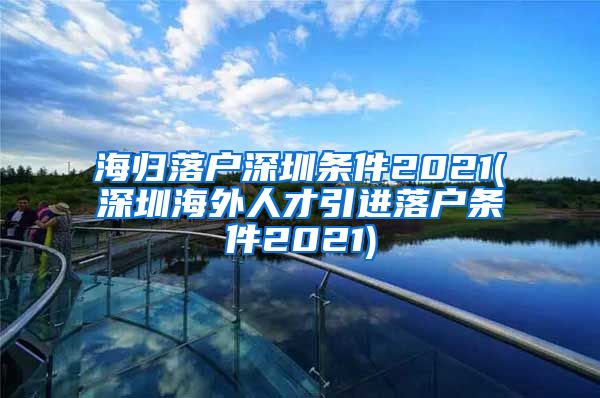 海归落户深圳条件2021(深圳海外人才引进落户条件2021)