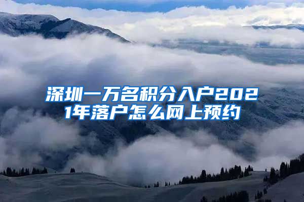 深圳一万名积分入户2021年落户怎么网上预约