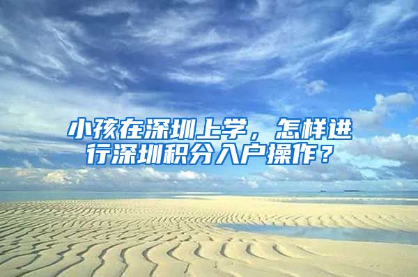 小孩在深圳上学，怎样进行深圳积分入户操作？