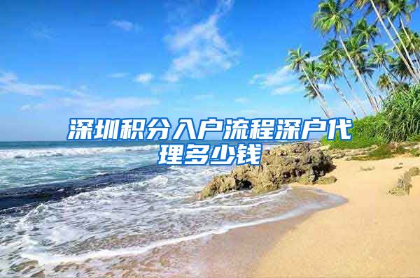 深圳积分入户流程深户代理多少钱