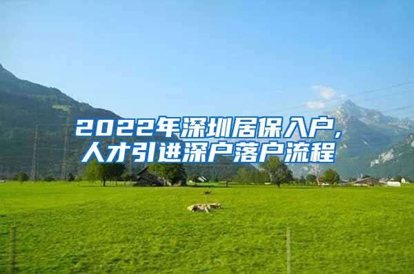 2022年深圳居保入户,人才引进深户落户流程