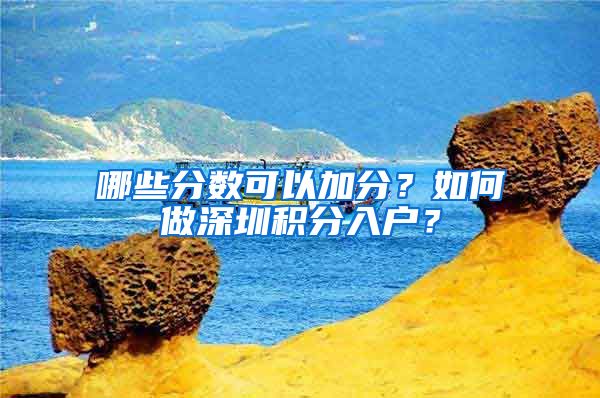 哪些分数可以加分？如何做深圳积分入户？