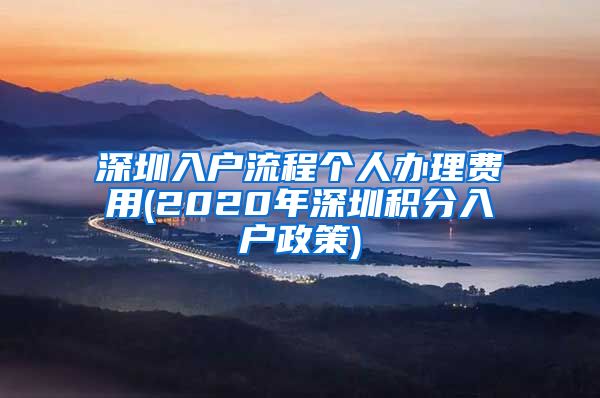 深圳入户流程个人办理费用(2020年深圳积分入户政策)