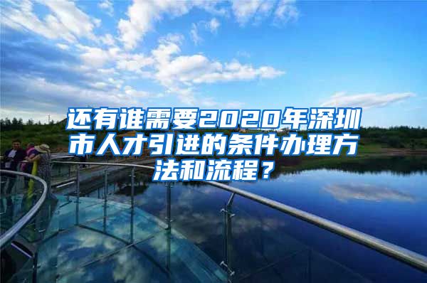 还有谁需要2020年深圳市人才引进的条件办理方法和流程？