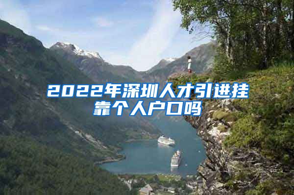 2022年深圳人才引进挂靠个人户口吗