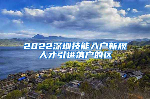 2022深圳技能入户新规人才引进落户的区