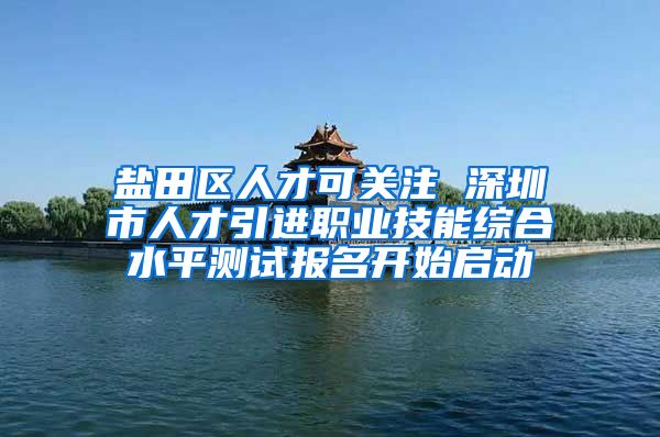 盐田区人才可关注 深圳市人才引进职业技能综合水平测试报名开始启动