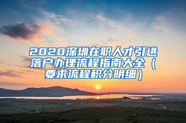 2020深圳在职人才引进落户办理流程指南大全（要求流程积分明细）