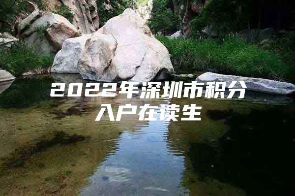 2022年深圳市积分入户在读生