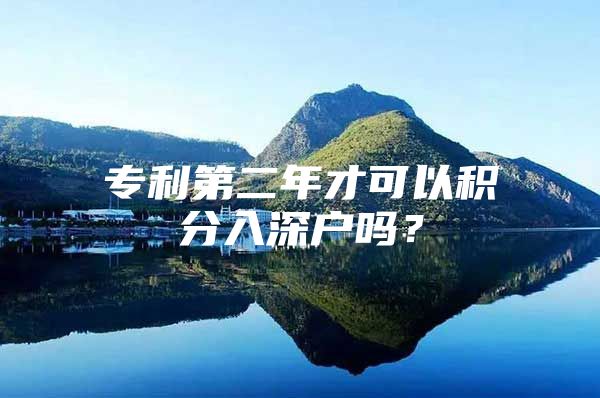 专利第二年才可以积分入深户吗？